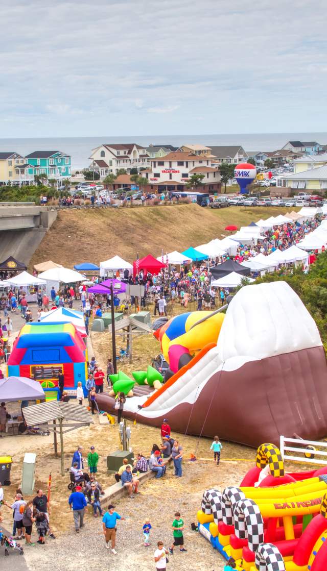 Festival by the Sea at Holden Beach viewed from the Holden Beach Bridge