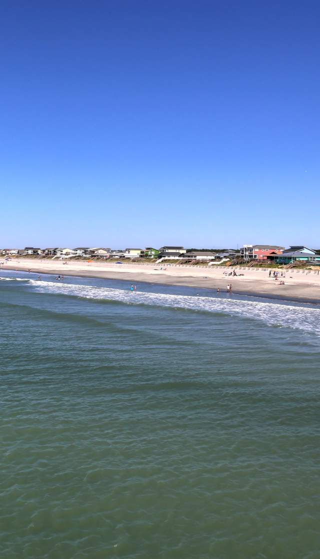 View of Holden Beach from the pier
