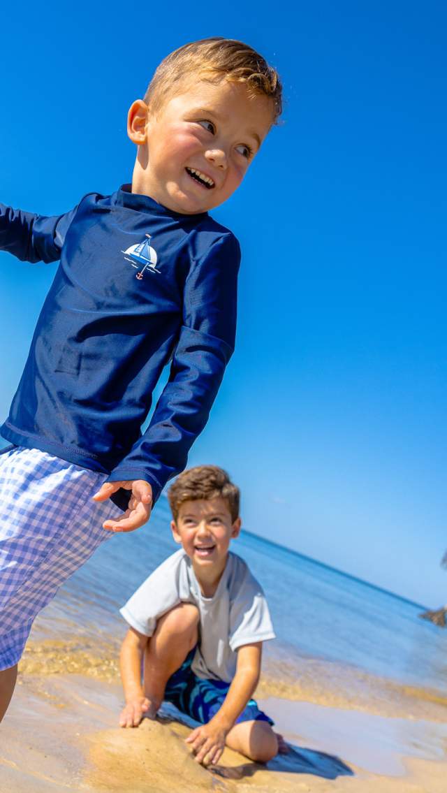 Kids at beach