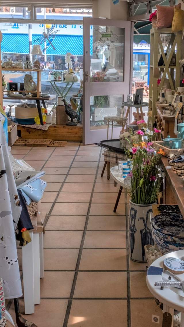 Gifts and homeware for sale at Country Corner shop in Swanage, Dorset