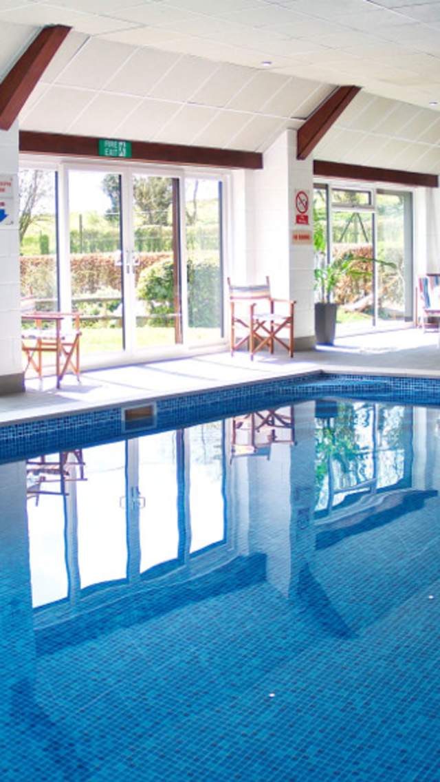 Indoor swimming pool at Doles Ash Farm Holiday Cottages near Dorchester in Dorset