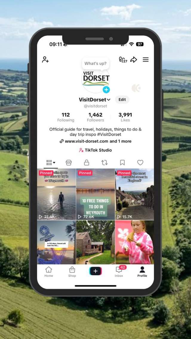 Visit Dorset's social media