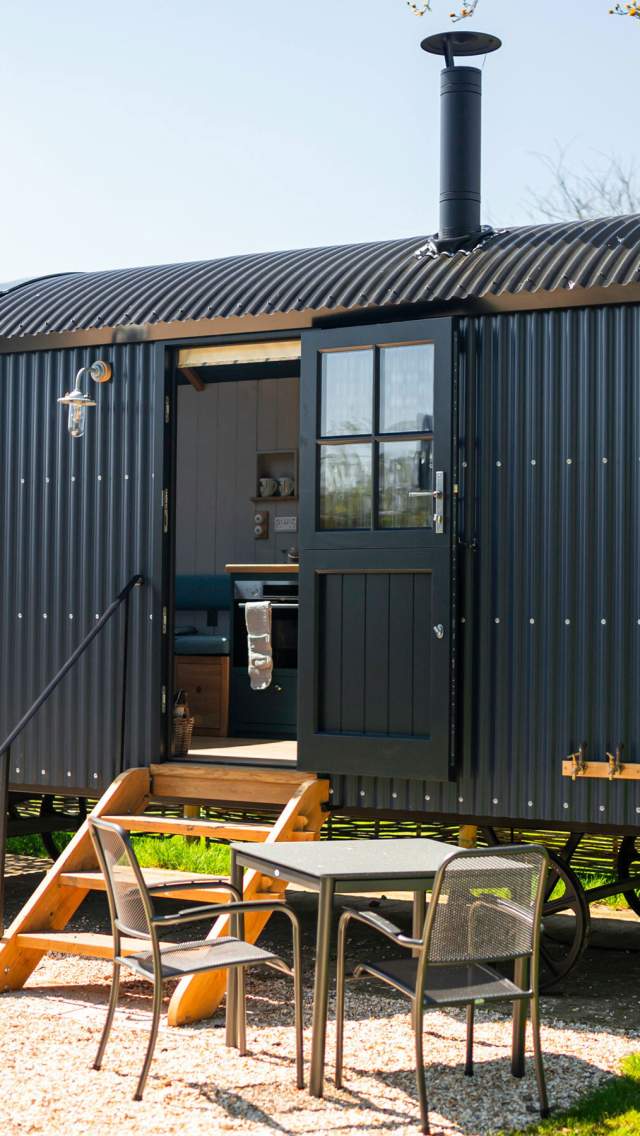 Shepherd's Hut at Wilksworth Caravan Park in Dorset