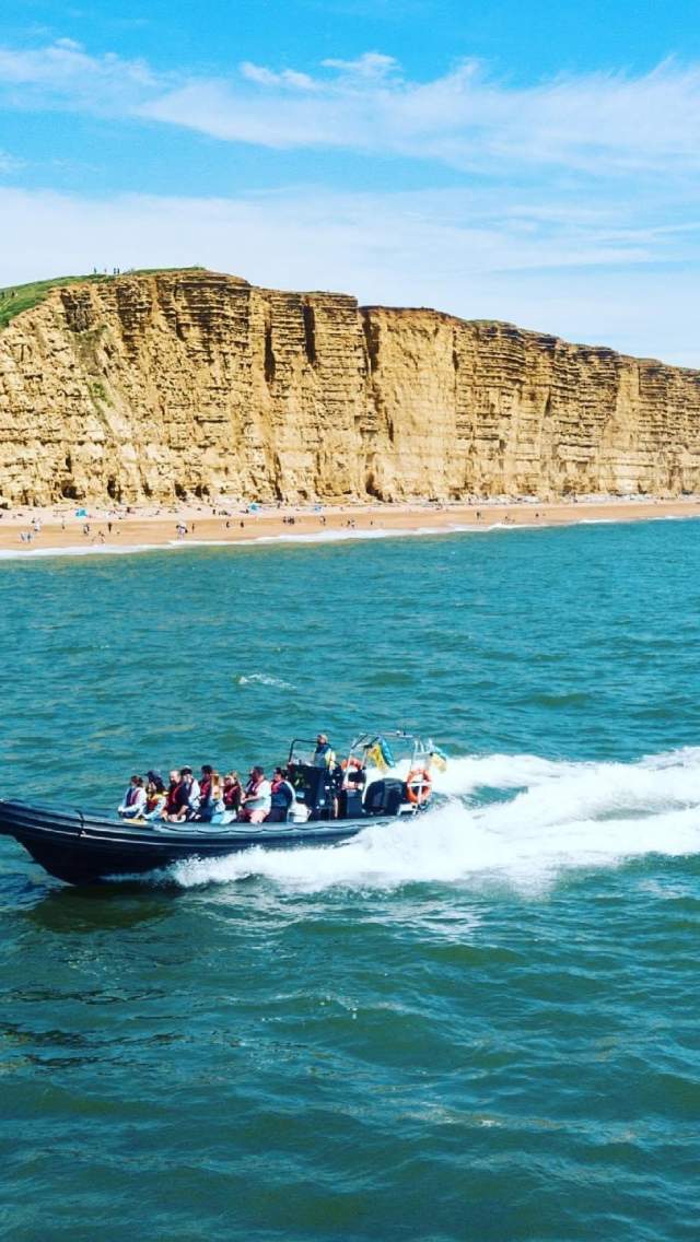 RIB boat trips long the Jurassic Coast