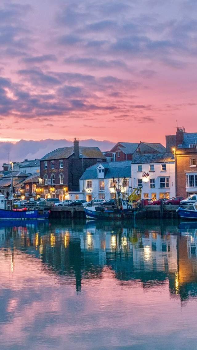 Weymouth harbour sunset