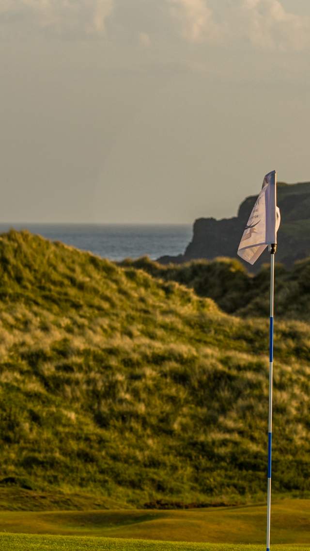 Flag at Bushfoot Golf Course