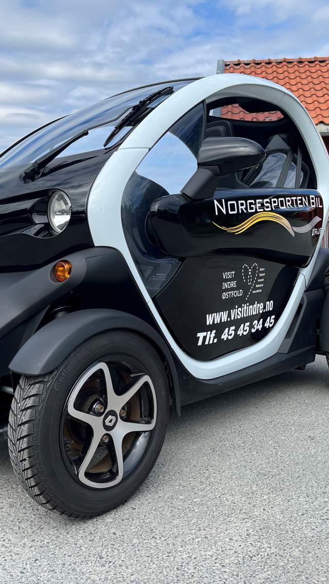 Liten el svart el bil til utleie
