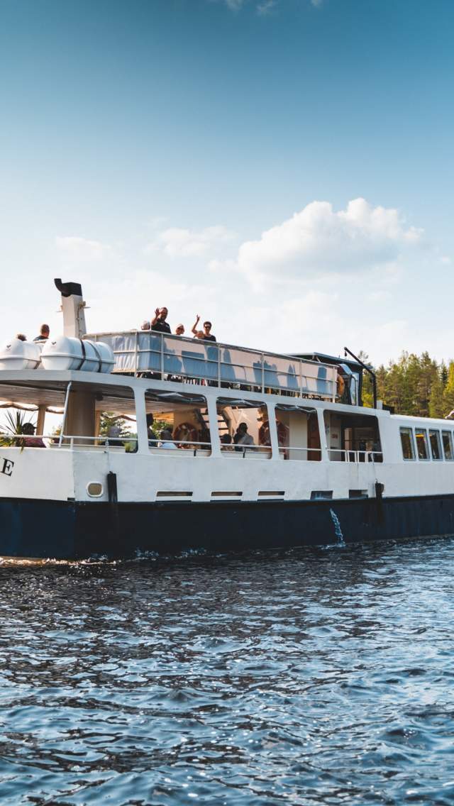 Båt på Haldenkanalen