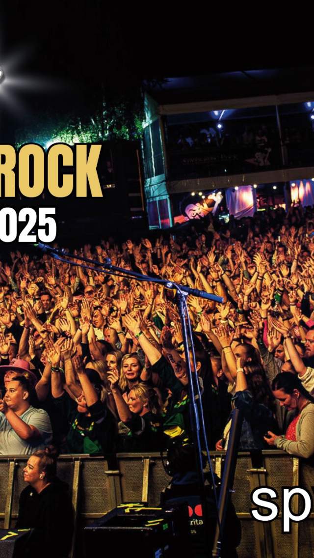 Picture from the Stage and out towards the crowd during a concert at Spydeberg Rock