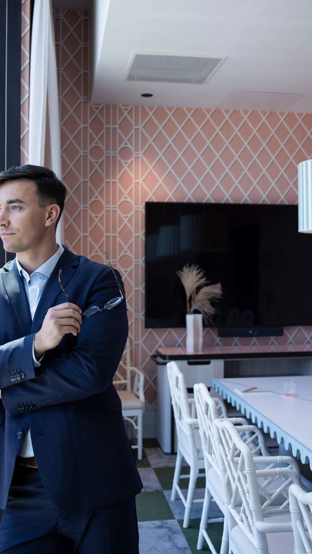 Male conference guest at Hotell Riviera