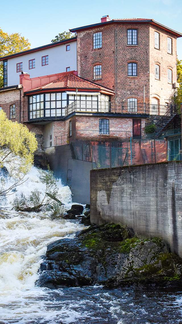 Fossen i Moss sett fra Verket
