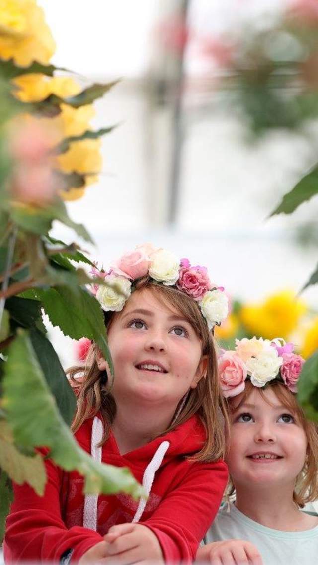 Girls at the Southport Flower Show