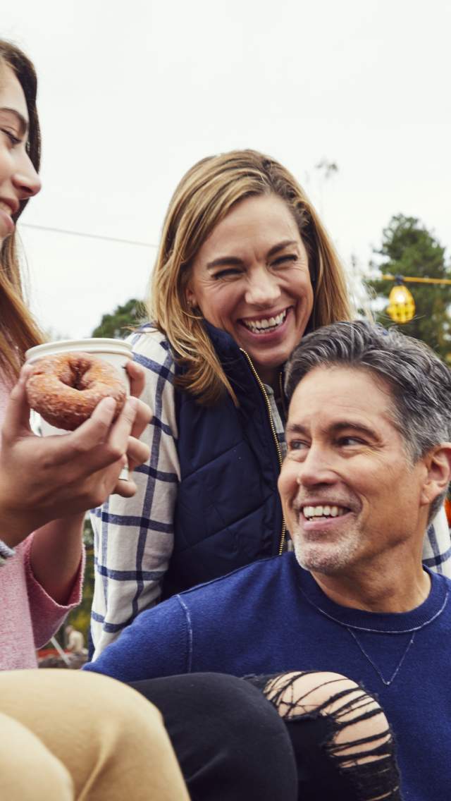 fall pumpkin patch family