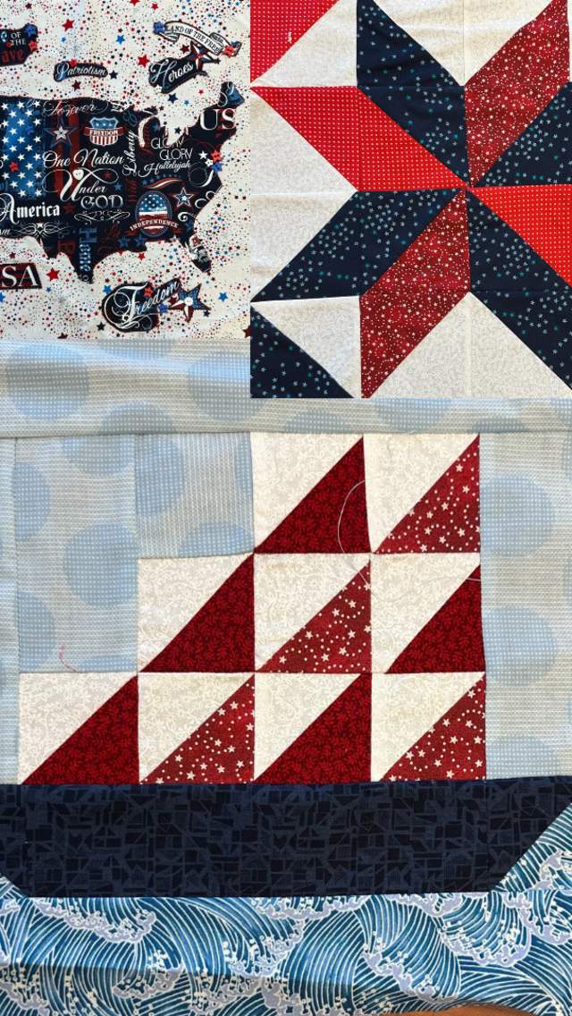Quilt squares for the Great American Birthday Quilt.