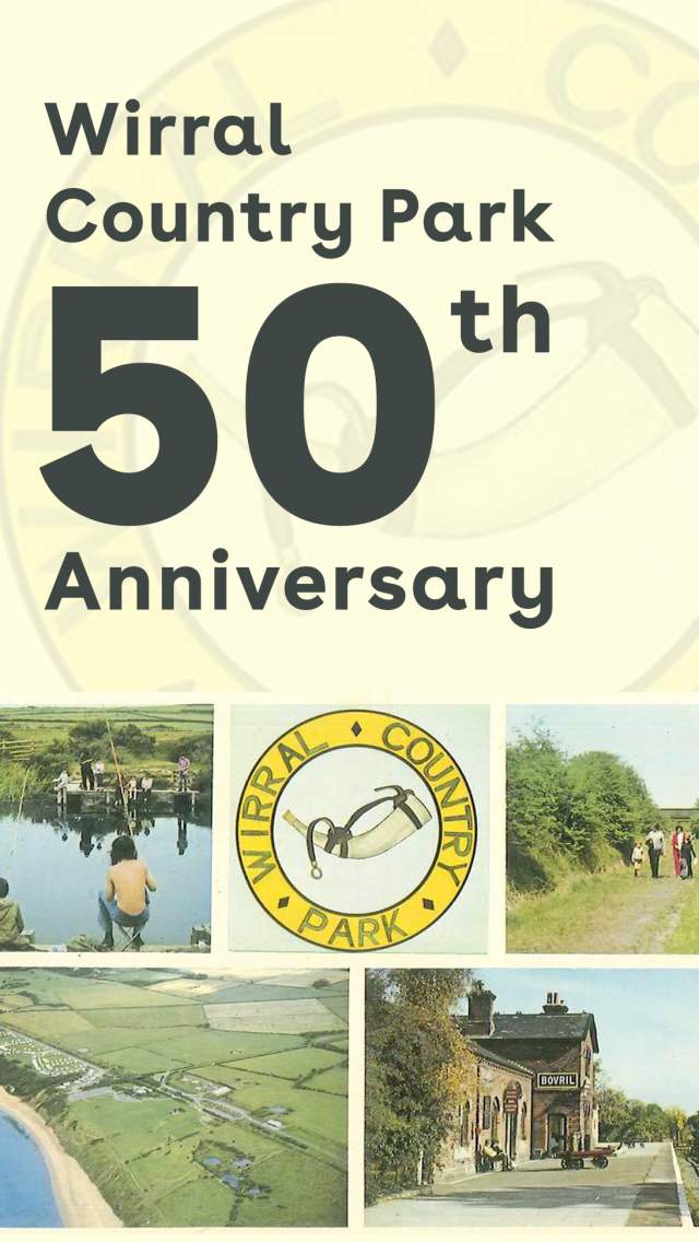 Postcard of historic images of Wirral - Wirral Country Park 50th Anniversary