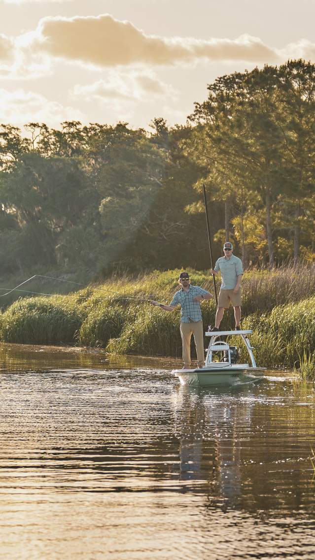 Fly fishing in the Golden Isles marshes