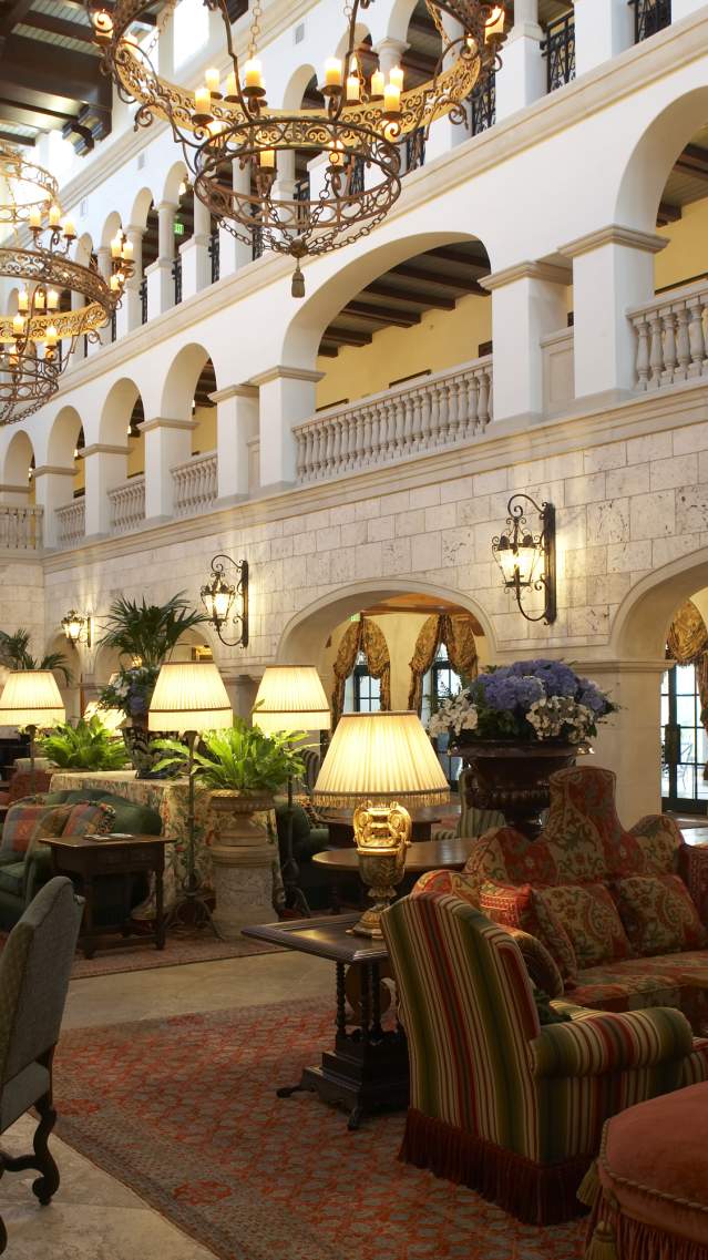 The Cloister lobby on Sea Island