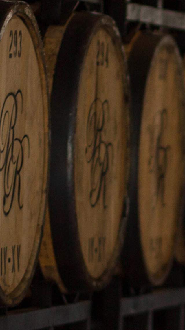 Barrels of locally made Richland Rum await tastings at Historic Brunswick's distillery and tasting room