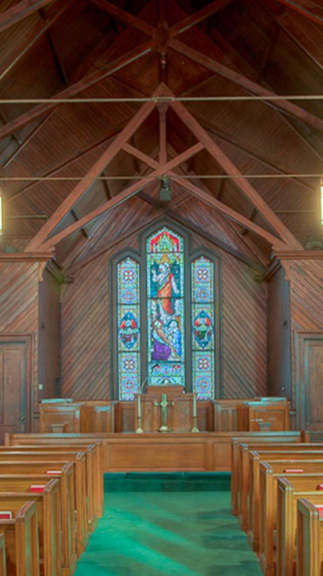 Historic stained glass in the Golden Isles