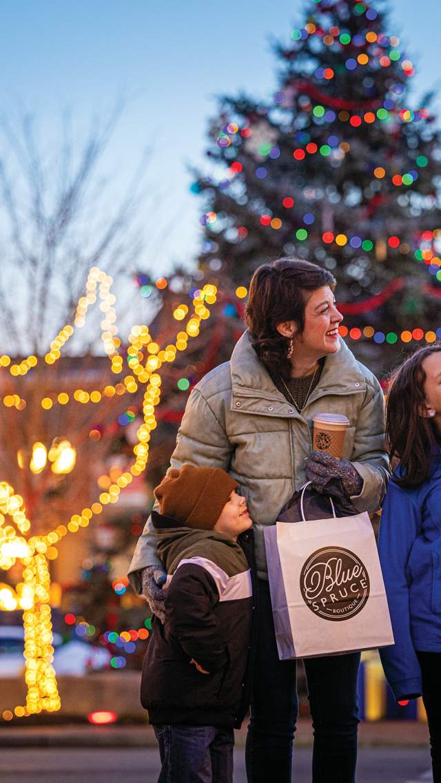 Shopping downtown