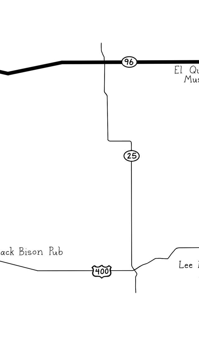 Southwest Kansas Day Trip Map