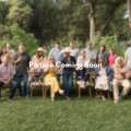 Blurred photo of a large group of people