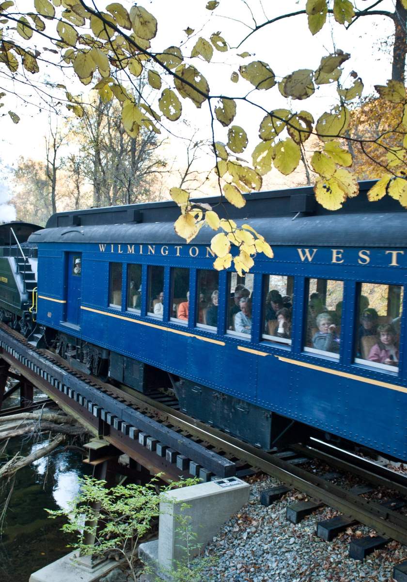 Wilmington & Western Railroad Crossing Over A Bridge