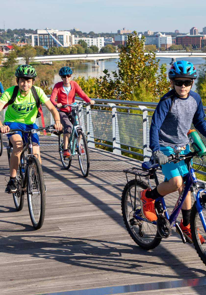 Biking on the JAM Trail