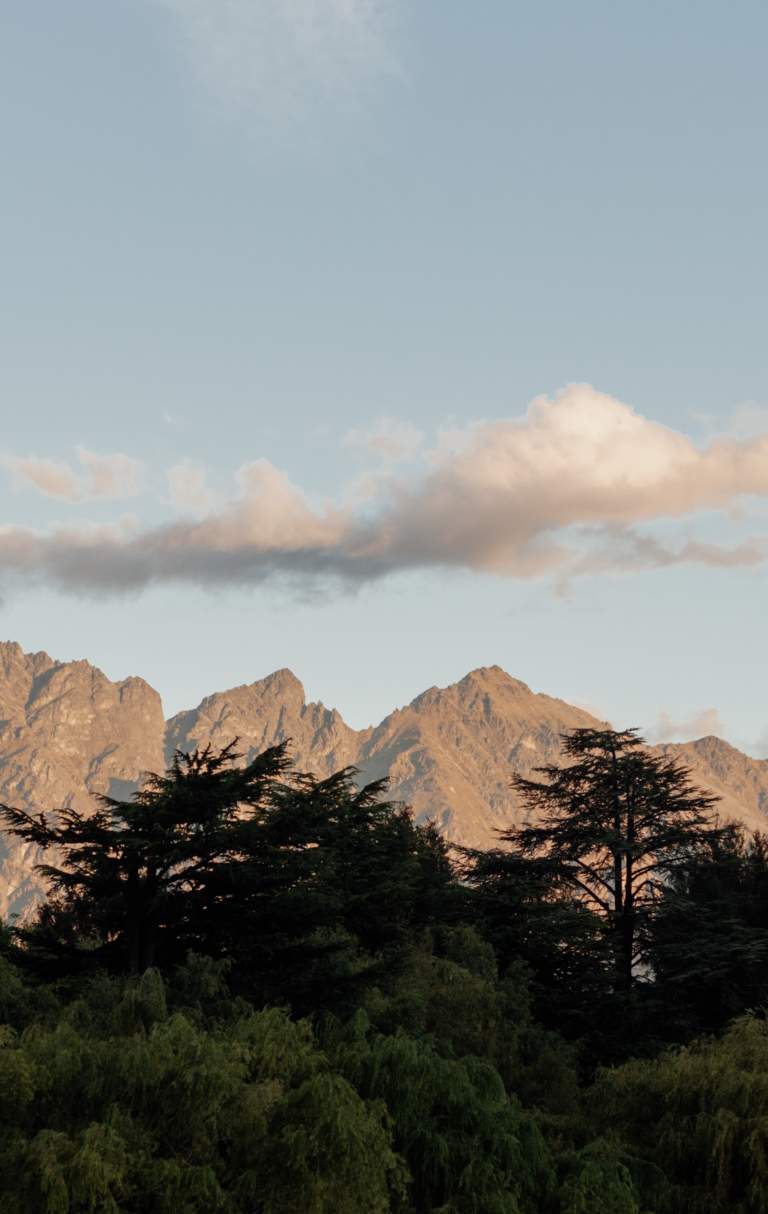 The Remarkables mountain range at sunset, Queenstown