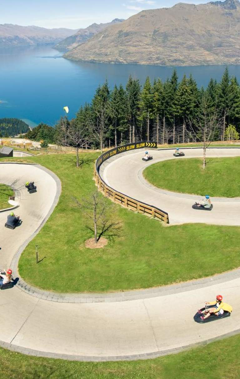 View from Skyline Luge course over Queenstown