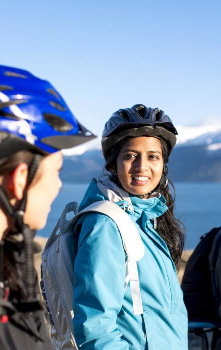 Students on Bike Tour
