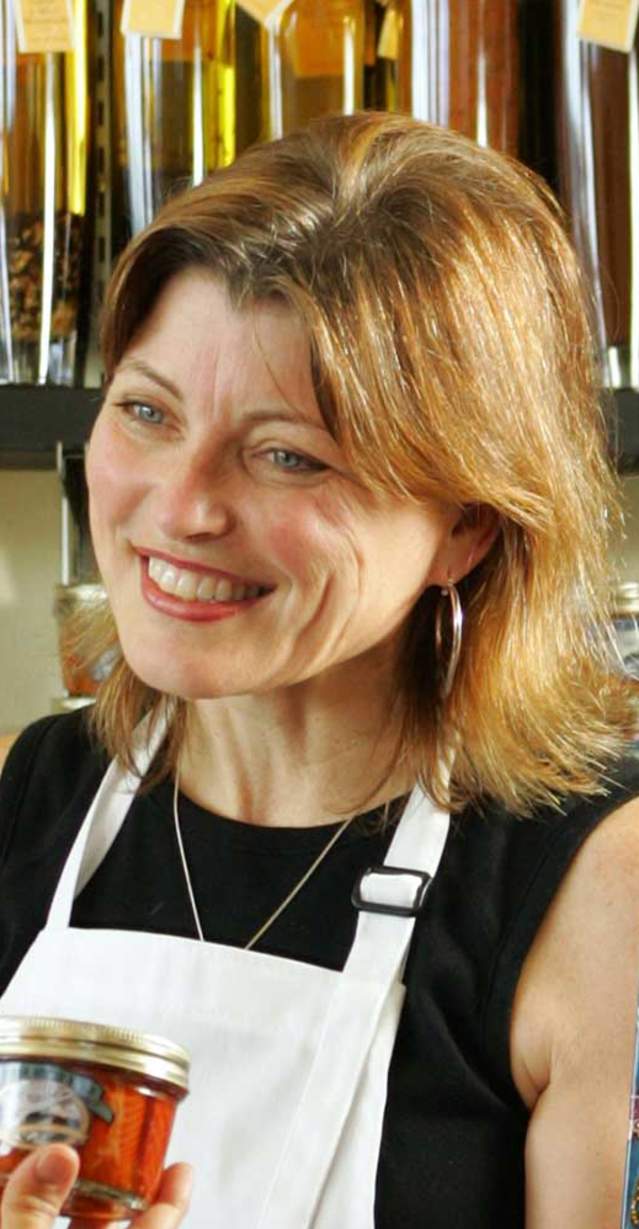 Woman working at a specialty shop