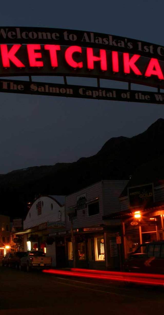 Welcome to Ketchikan sign