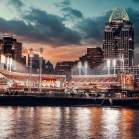 Great American Ball Park at night Reds Stadium