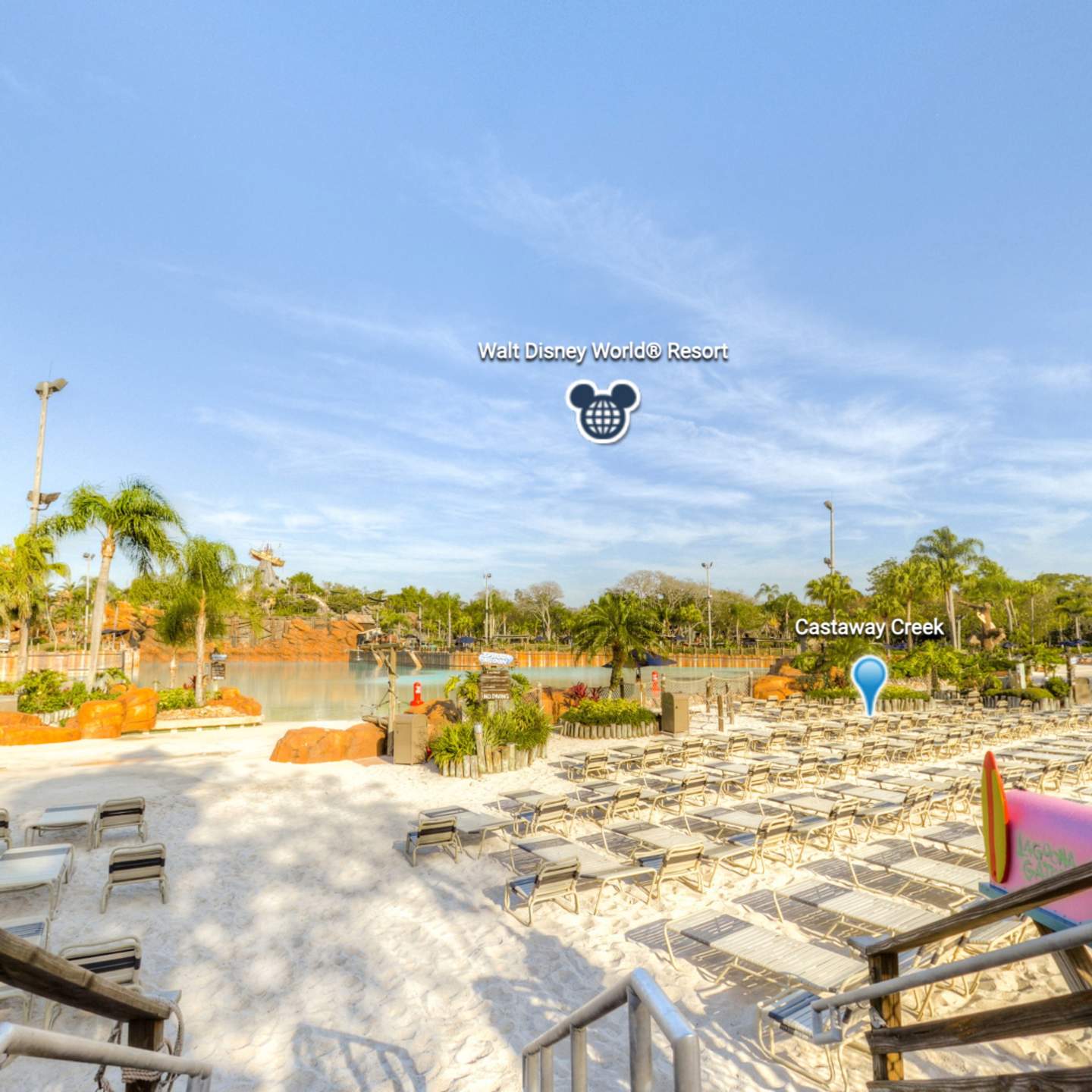 Virtual tour image of Walt Disney World Resort (Typhoon Lagoon) for Visit Orlando website. Created in house, full usage rights.