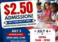 Celebrate America's 250 - $2.50 Admission to the U.S. Marshals Museum