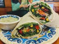 wrap on a plate