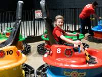 bumper cars at The City Forum