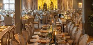 Christmas Dinner Set Up at the Clandeboye Lodge