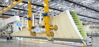 Machinery in a factory.