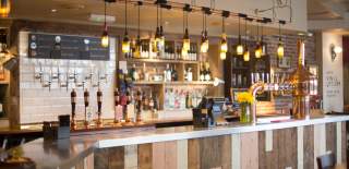 Bar and taps at Brewhouse & Kitchen in Cotham, Bristol - credit Brewhouse & Kitchen