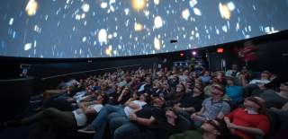 Audience inside the Planetarium at We The Curious Bristol - credit Lee Pullen