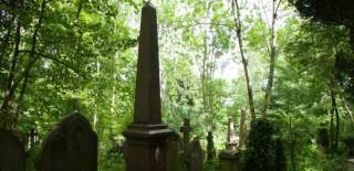 Graves at Arnos Vale Cemetery in Brislington, Bristol