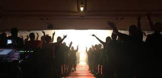 A silhouette of an audience applauding at The Bristol Hippodrome - credit The Bristol Hippodrome