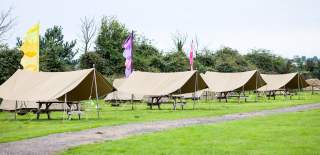 Camping at Avon Valley Adventure and Wildlife Park - credit Avon Valley Adventure and Wildlife Park