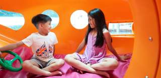 children at Brean Soft Play