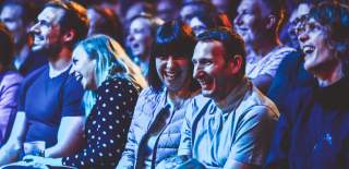 People laughting at a show - Credit Bristol Comedy Garden