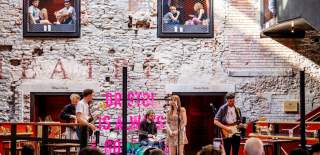 Band performing at Bristol Old Vic as part of Old City Sounds 2024 in Bristol - Credit Julian Preece / Bristol City Centre BID