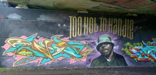 Jody street art mural with Soker, Dibz and Fade in Cumberland Basin, Bristol - credit Alex Rankin