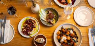 Selection of dishes on table - credit BANK